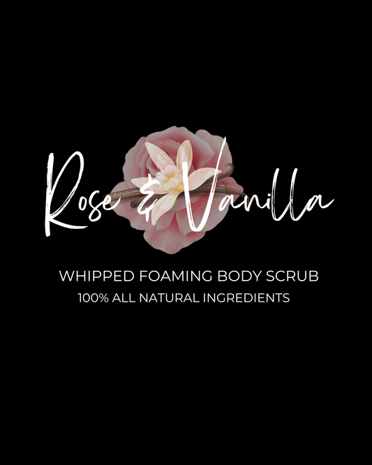 Rose & Vanilla (8oz)- Whipped Foaming Body Scrub